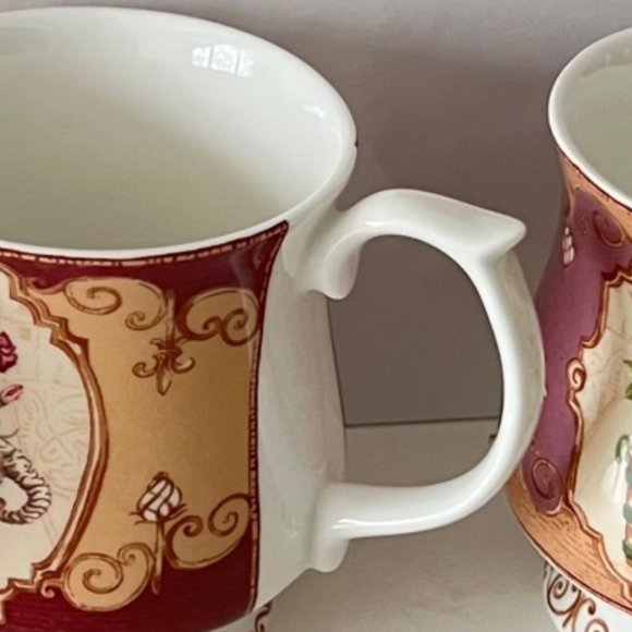 6X Vintage Hampton Court Palace Fine Bone China Mugs by QUEEN'S - Picture 14 of 15